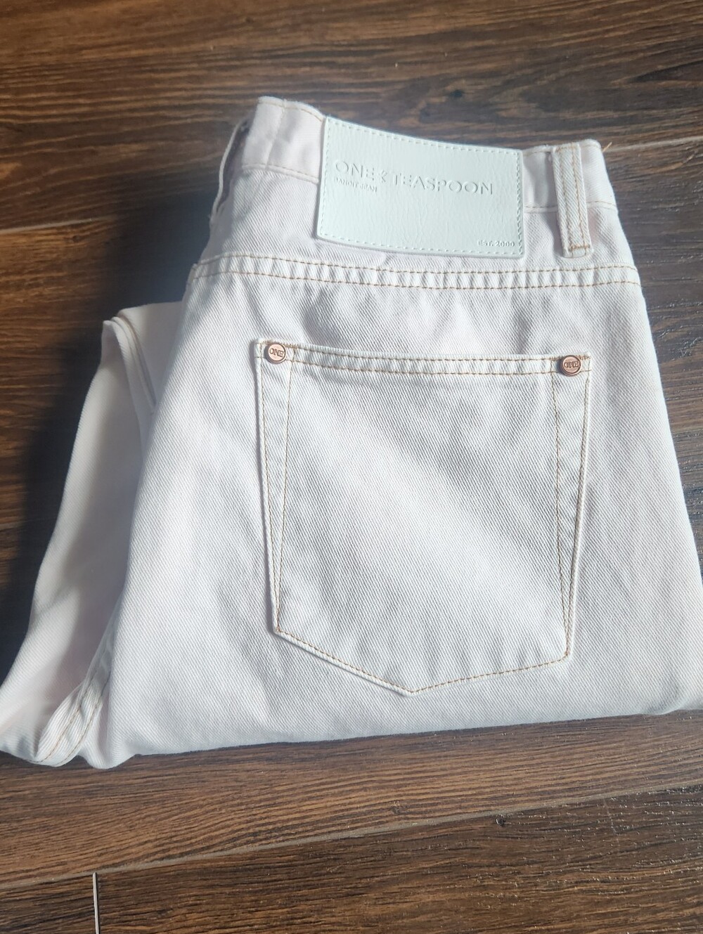 One Teaspoon Women's Light Pink Tint Bandits Jeans